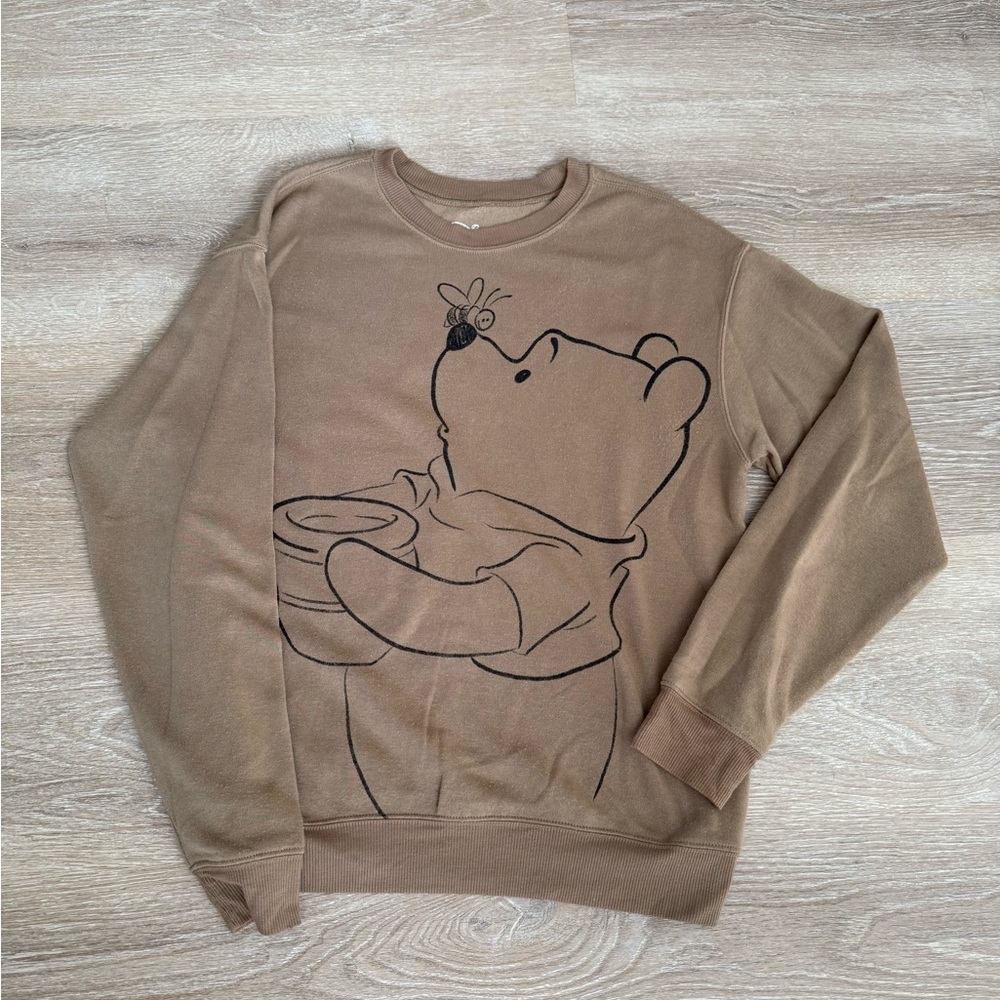 Disney Winnie the Pooh Brown Crewneck Sweater